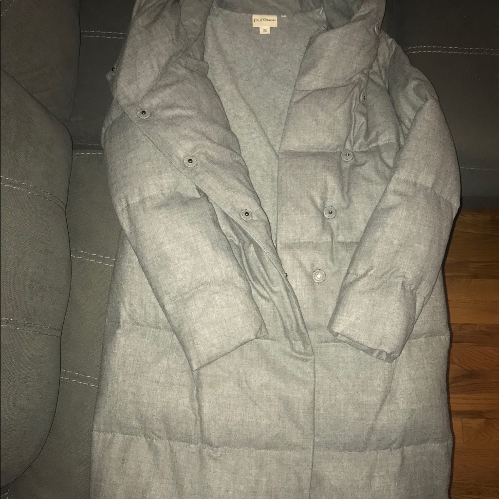Dkny Pure Wool Puffer Coat